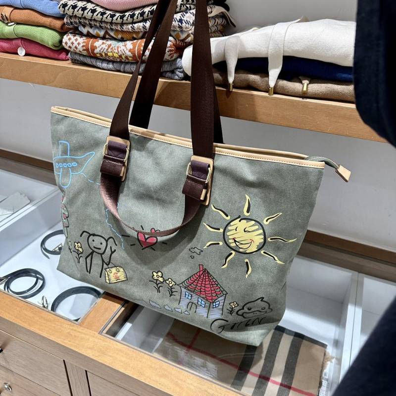 Damenmode Reisetasche Herren Canvas für kurze Geschäftsreisen Tragbare Boarding Bag Fitness Seesack 39 * 60 * 15CM von Joom DACH