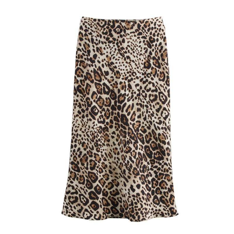 Damenmode Satin Solid Plissee Midirock Vintage Mittlere elastische Taille Weiblich Chic Dame Röcke Elegante A-Linie Slim Fit Damen Langer Rock 25954 L von Joom DACH