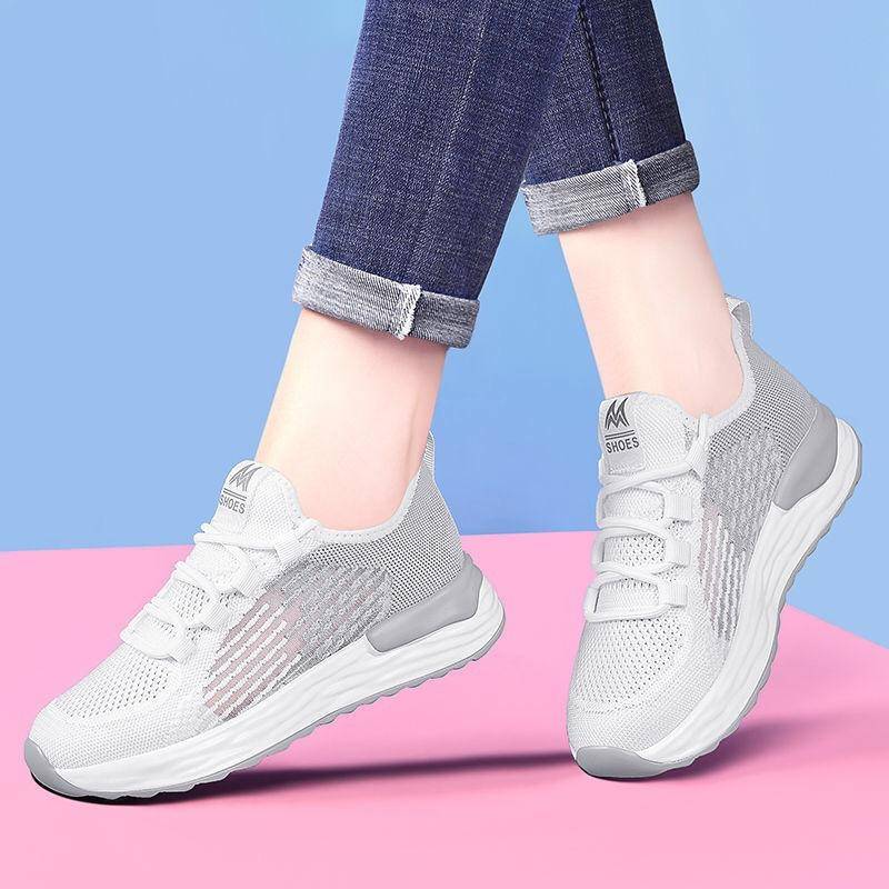 Damenmode Sneakers Frühjahr neue Mesh-Schuhe koreanische Version All-Match Casual Schuhe bequeme alte Peking Tuch Schuhe Frauen 40 von Joom DACH