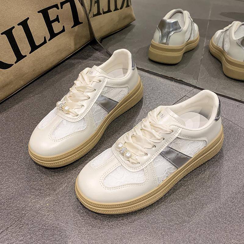 Damenmode Sportschuhe Neue Damen Schnürschuhe Plateauschuhe Lässiger Streetstyle Vulkanisierte Schuhe Designer Sneaker Damen 35 von Joom DACH