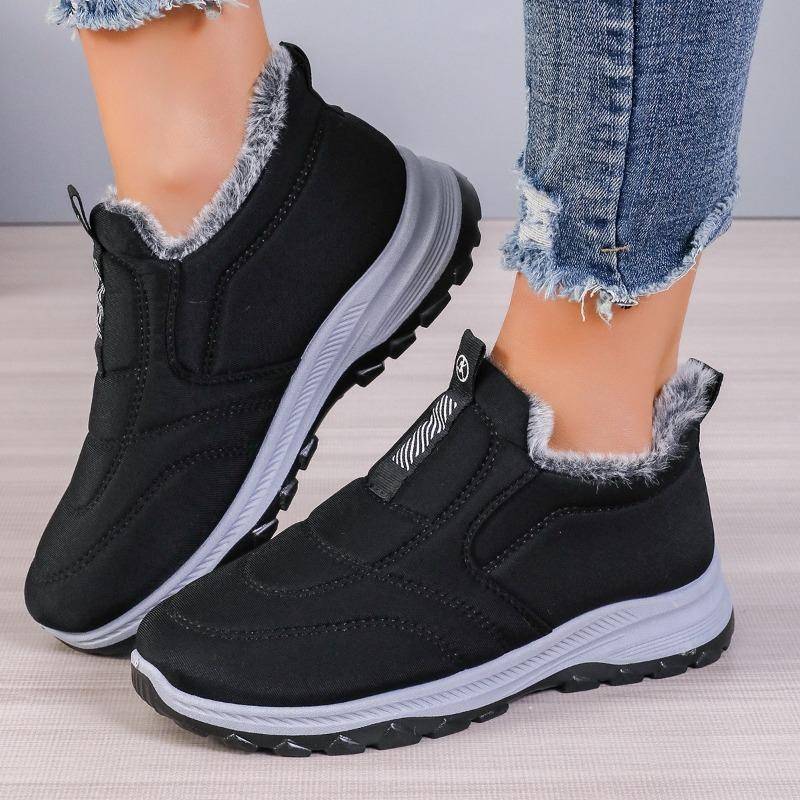 Damenschuhe Heißer Verkauf One Kick Damen Vulkanisierte Schuhe Winter Plüsch Fleece für Wärme Outdoor Casual Männer und Frauen Wanderschuhe 40 von Joom DACH