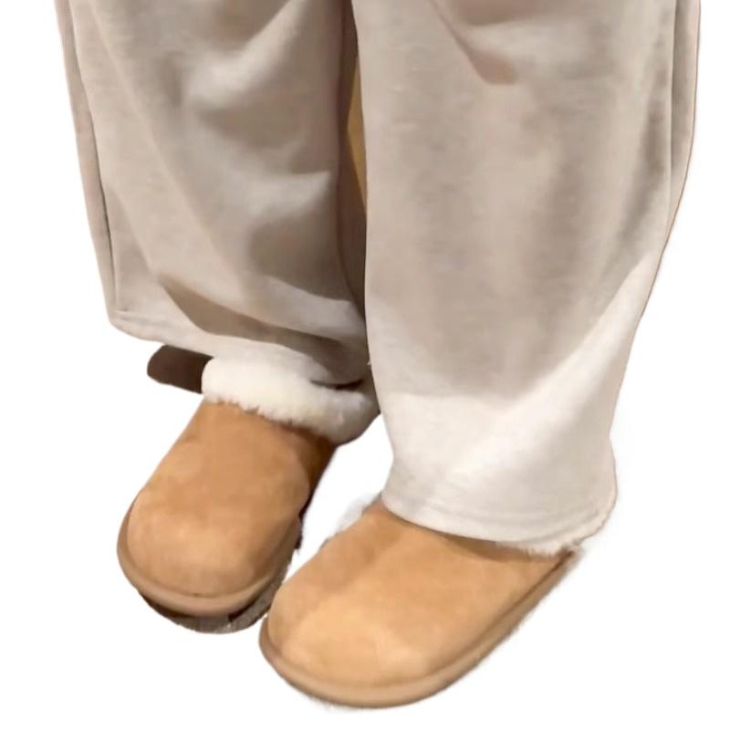 Damenschuhe Heißer Verkauf Slipper Damen Ballerinas Outdoor Casual Ballerinas Damen Runde Zehenpartie Flach mit Warmen Damen Hausschuhen 40 kamelfarben von Joom DACH