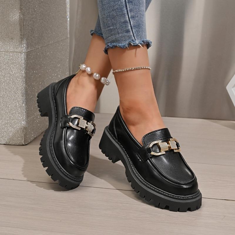 Damenschuhe Slipper Damen High Heels Mode Metalldekoration Büro und Karriere Heißer Verkauf Übergröße Absätze Damen 42 schwarz von Joom DACH