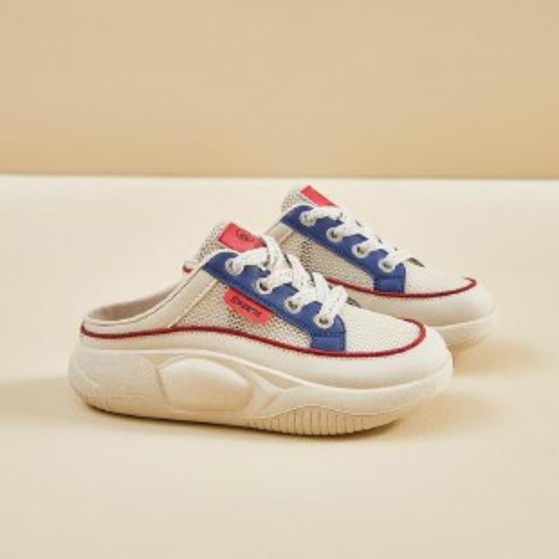 Damenschuhe Sommer Burst Baotou Hausschuhe Damen Alle Weichsohle Lässig Dicke Sohlen Sportschuhe Sandale Damenschuhe 39 blau von Joom DACH