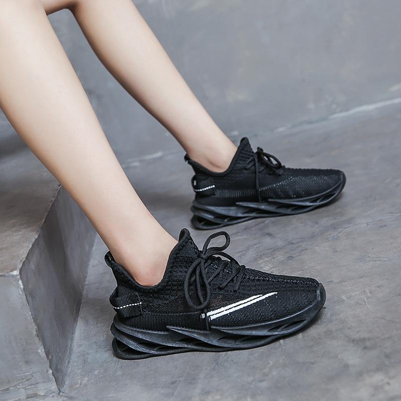 Damenschuhe Sommer Neue Fly-woven Mesh Oberfläche Casual Coconut Blade Bottom Cross-border Laufschuhe Atmungsaktive Sportschuhe Damen 40 schwarz von Joom DACH