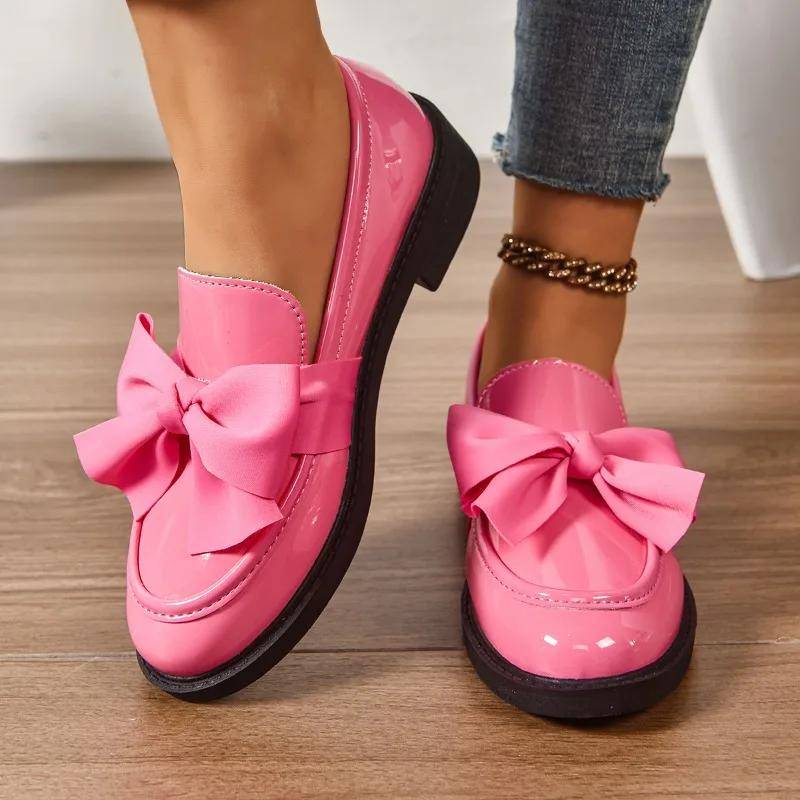 Damenschuhe im Sale Übergröße Damen High Heels Klassiker Büro Karriere Pumps Damen Schleife Runde Zehenpartie Slipper Damenschuhe 40 rosa von Joom DACH