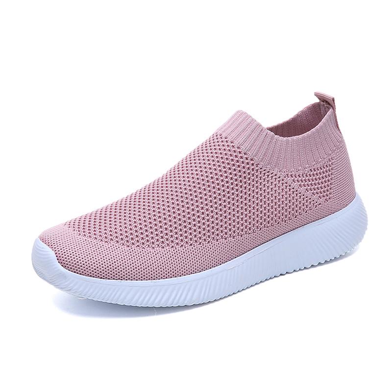 - Damenschuhe im neuen Stil, Stricksocken-Sneakers, flache Damenschuhe, lässige, atmungsaktive Sneakers, flache Wanderschuhe für Damen 42 von Joom DACH