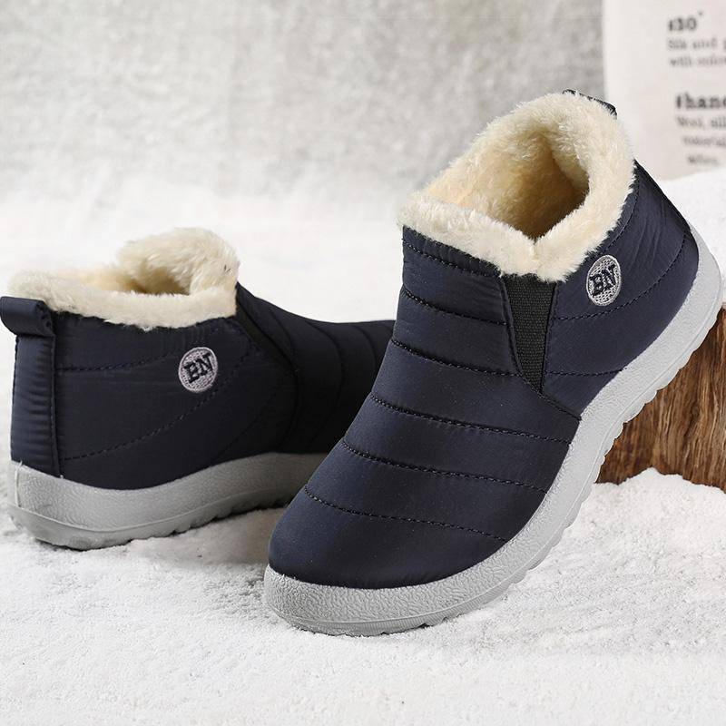 Damenstiefel Warme Pelz Winterstiefel für Damen Wasserdichte Schneestiefel Knöchel Botas Mujer 2025 Winterschuhe Damen Winterfußbekleidung 37 von Joom DACH