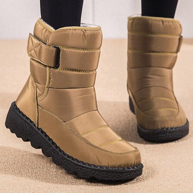 Damenstiefel Winter Warm Fell Sneaker Plateau Schneestiefel Knöchel Weiblich Causal Schuhe Für Damen Größe 43 Damenschuhe 43 gelb von Joom DACH