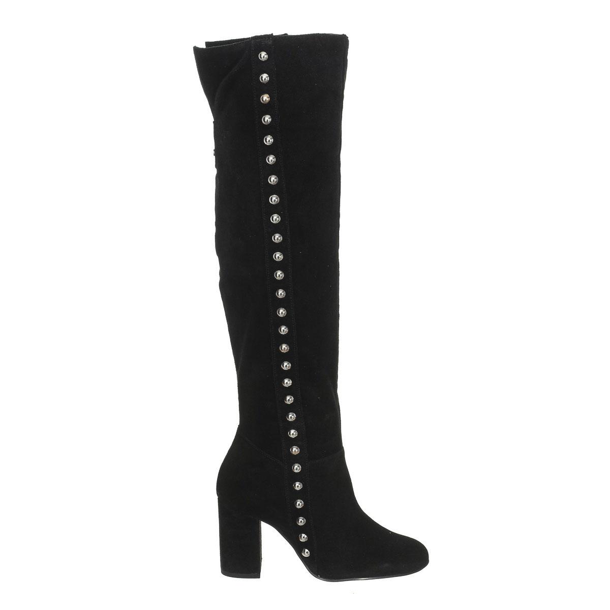 FLDAN3SUP11 Stiefel mit Absatz aus Wildleder für Damen 35 schwarz von Joom DACH