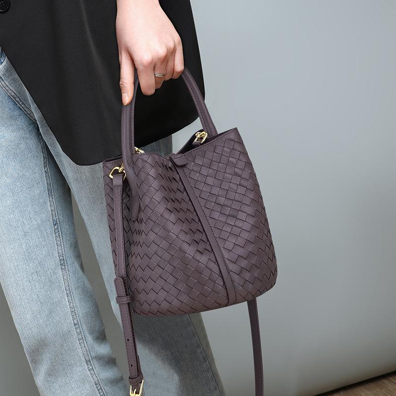 Damentasche Damentasche Umhängetasche Eimertaschen Geflochtene Tasche Handrechnung Schultertasche von Joom DACH