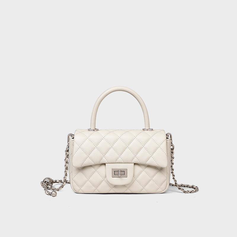 Damentasche Kettentasche Umhängetasche Hochwertige Sommermode Leichte Luxus Leder Schultertasche Kleine Quadratische Tasche von Joom DACH