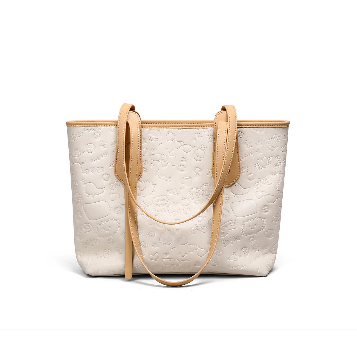 Damentasche Tragetasche Frühling/Sommer Pendler Leder Damen Schultertasche Große Tasche von Joom DACH