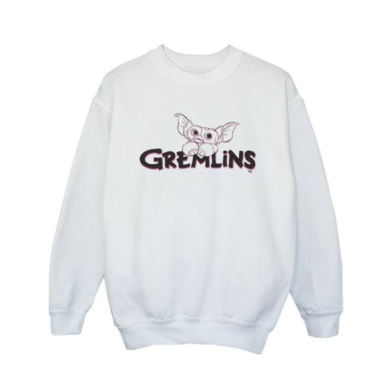 Das Gremlins-Mädchen-Logo-Line-Sweatshirt 7-8 Years weiß von Joom DACH