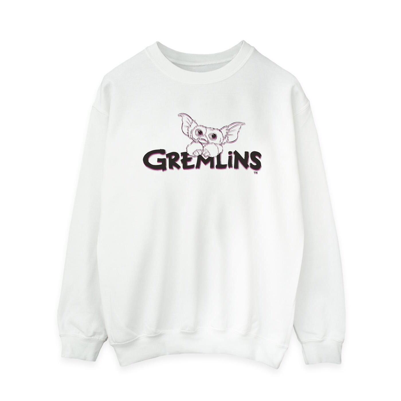 Das Gremlins-Sweatshirt mit Logo-Linie für Damen XL weiß Das Gremlins-Sweatshirt mit Logo-Linie für Damen XL weiß von Joom DACH