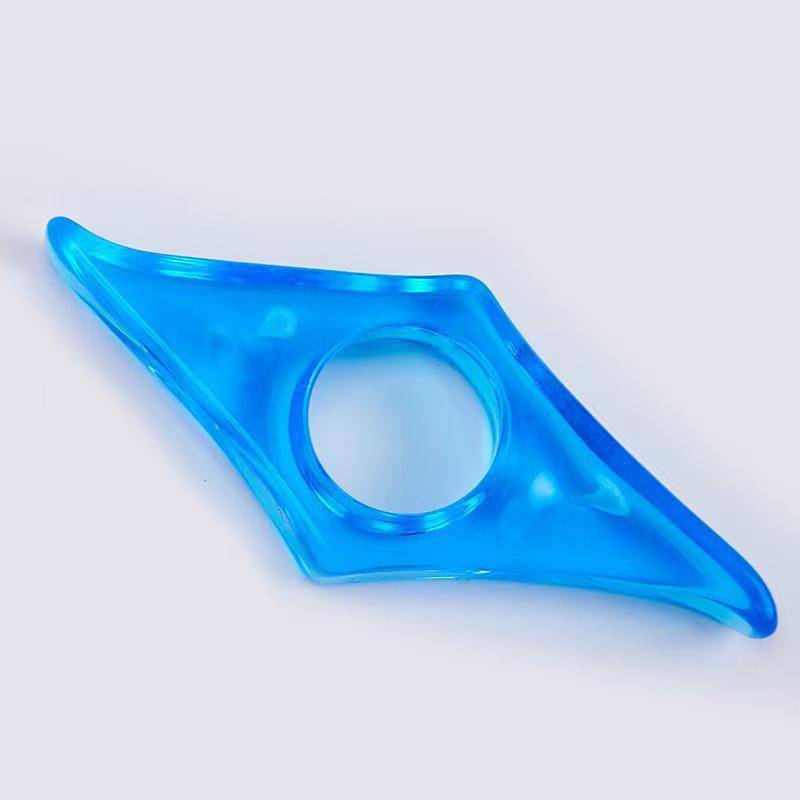 Daumen-Buchhalter aus Acryl & Lesezeichen-Lesehilfe blau/transparent von Joom DACH