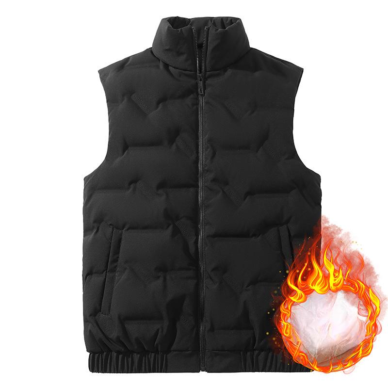 Daunenjacke, Weste in großer Größe, Herren- und Damen-Herbst- und Winter-Warmweste, Ärmellose kurze Weste, Leichte Jacke 7XL von Joom DACH