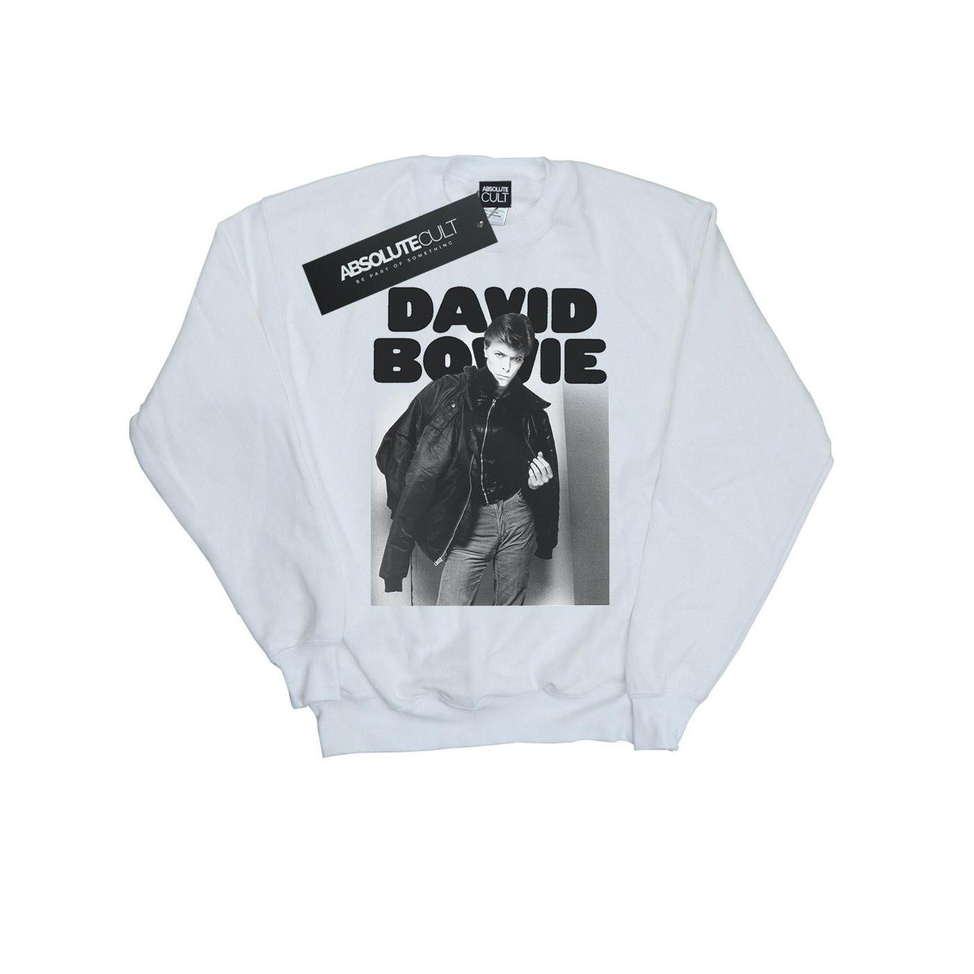 David Bowie Damen-/Damenjacke, Foto-Sweatshirt XXL weiß von Joom DACH