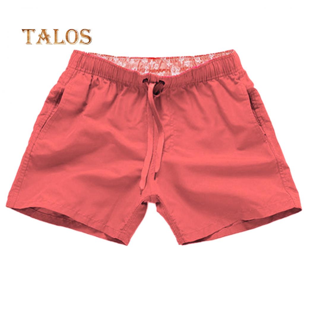 Daydreamer Männliche Kleidung Einfarbig Sommer Strand Shorts Hosen Männer Kordelzug Badehose XXL rosa von Joom DACH