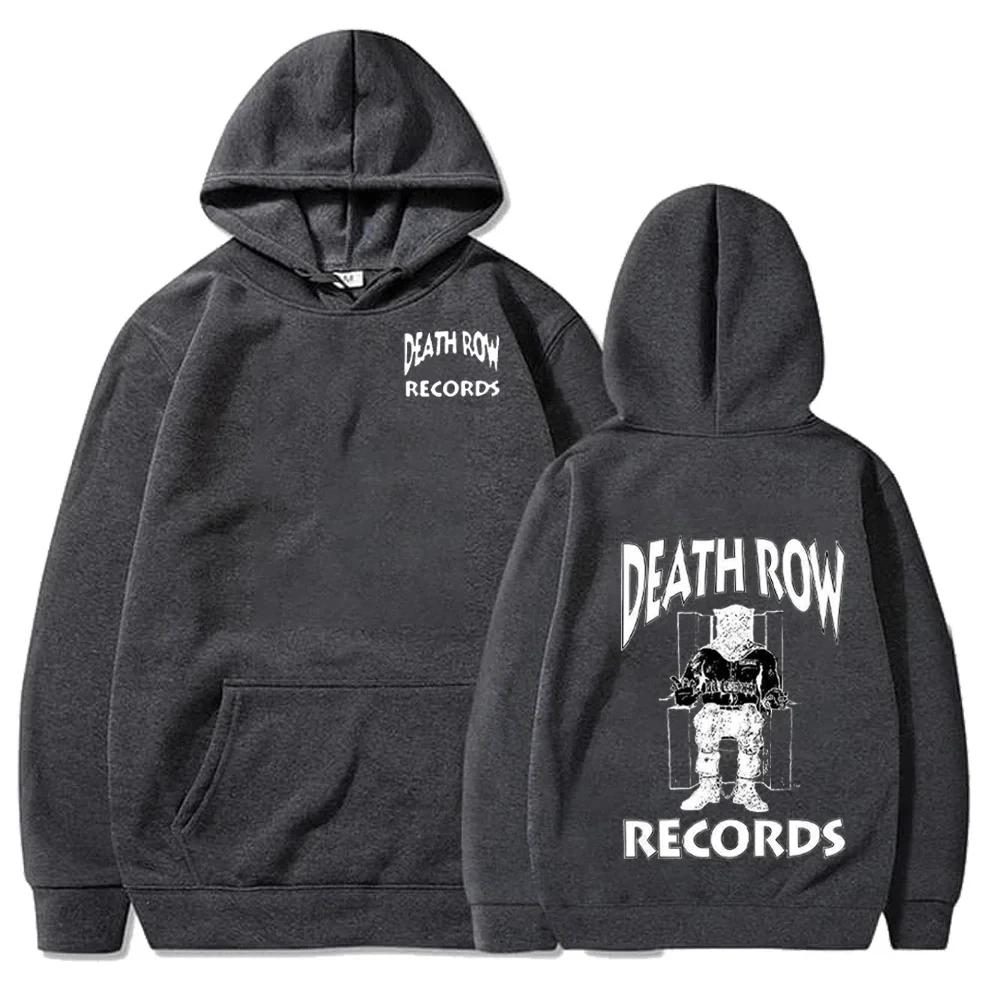 Death Row Records Hoodies Frühling Herbst Fleece Hoodie Pullover Mode Herren Damen Locker Kapuzenpullover Top XL von Joom DACH