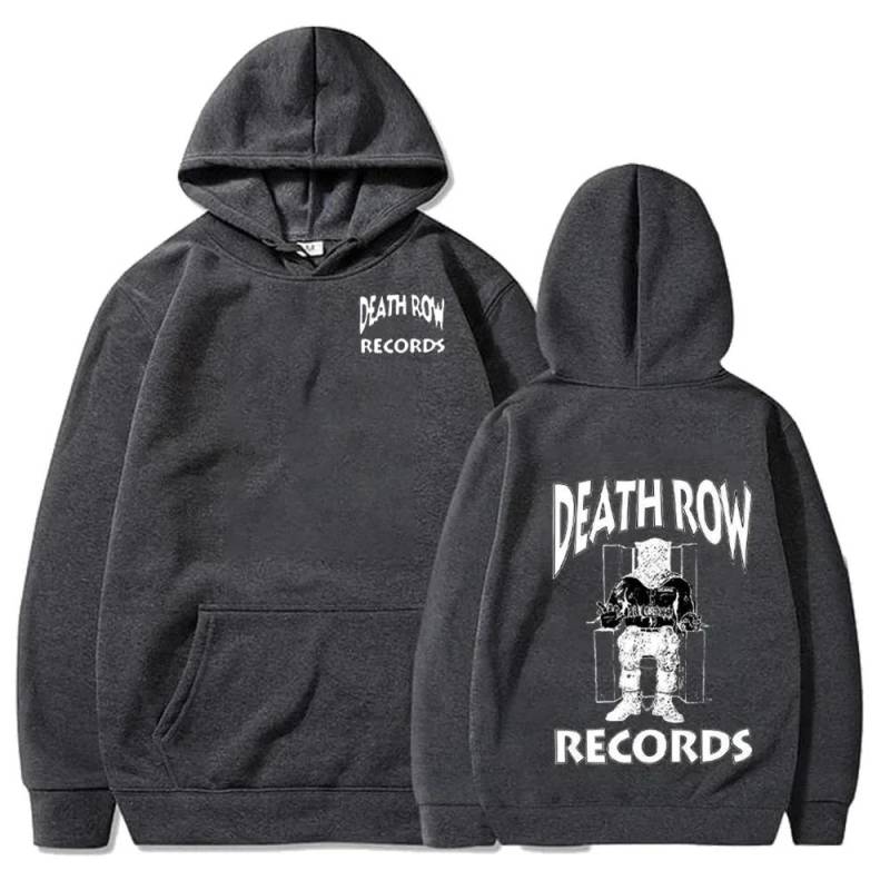 Death Row Records Hoodies Frühling Herbst Fleece Hoodie Pullover Mode Herren Damen Locker Kapuzenpullover Top XL von Joom DACH