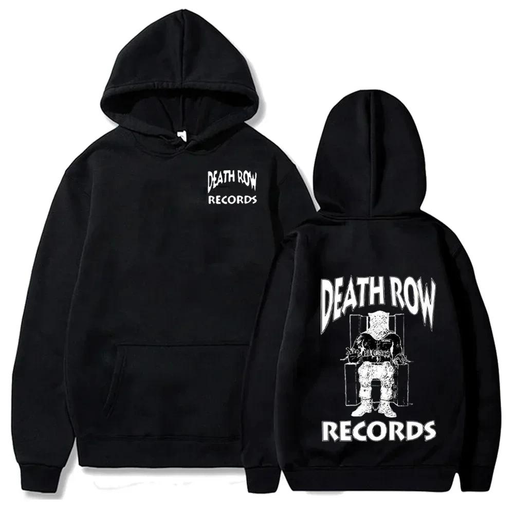 Death Row Records Hoodies Frühling Herbst Fleece Hoodie Pullover Mode Herren Damen Locker Kapuzenpullover Top XL von Joom DACH