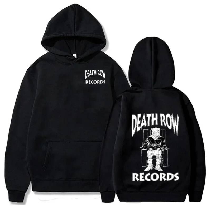 Death Row Records Hoodies Frühling Herbst Fleece Hoodie Pullover Mode Herren Damen Locker Kapuzenpullover Top XL von Joom DACH