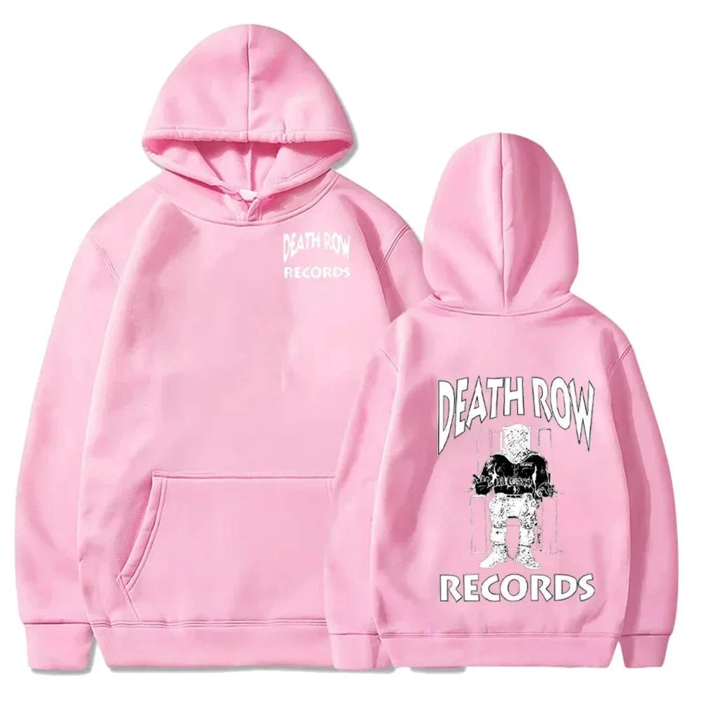Death Row Records Hoodies Frühling Herbst Fleece Hoodie Pullover Mode Herren Damen Locker Kapuzenpullover Top XL von Joom DACH
