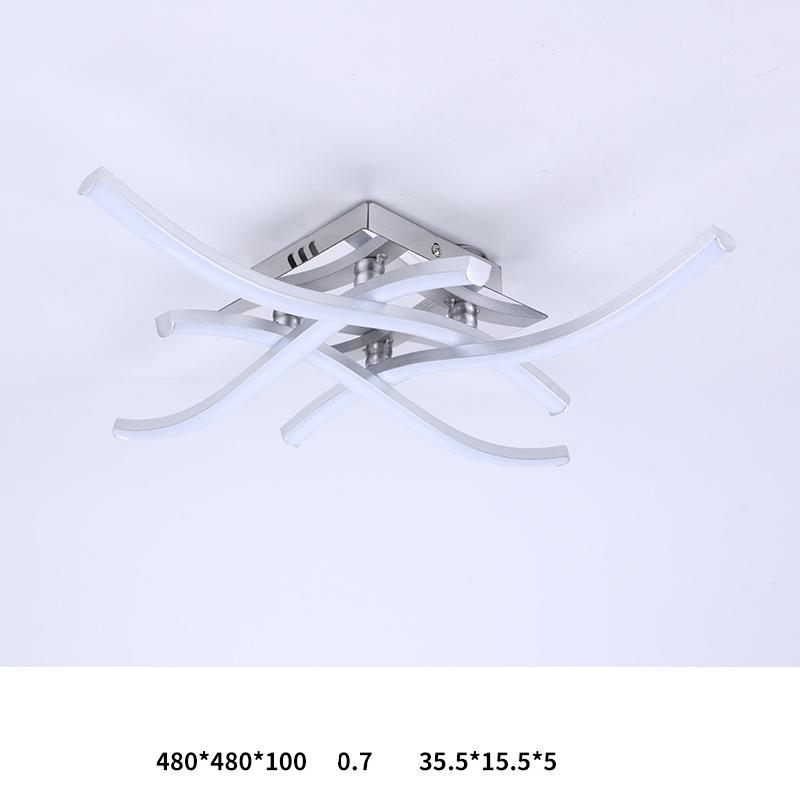 Deckenleuchte Nordic Moderne LED-Lampe Wohnzimmer Esszimmer Schlafzimmer Lichter Deckenleuchter A gelb von Joom DACH