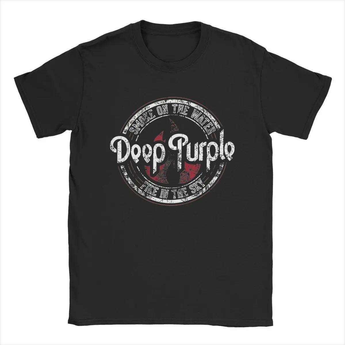 Deep Purple T-Shirt für Herren, Neuheit, 100 % Baumwolle, Rundhalsausschnitt, kurzärmelig, Geschenkidee, Kleidung XXXL von Joom DACH