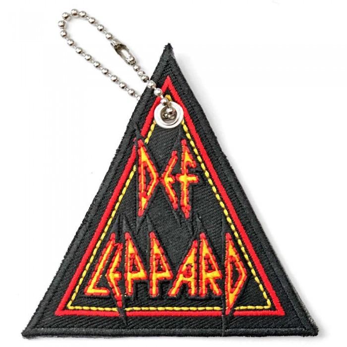 Def Leppard Tri-Logo doppelseitiger Patch-Schlüsselanhänger One Size von Joom DACH