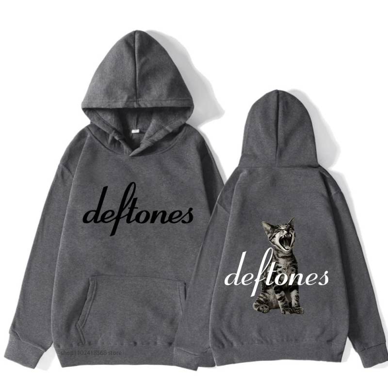Deftones Kapuzenpullover Herren Around The Fur Tour Band Sweatshirt Damen Retro Grunge Streetwear Unisex Langarm Kleidung L von Joom DACH