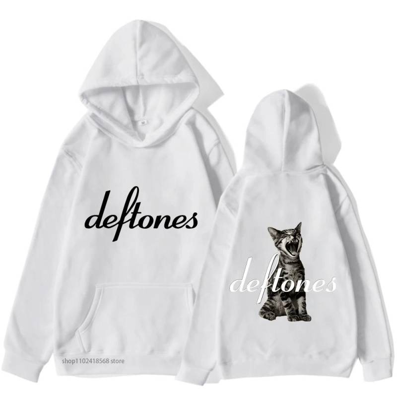 Deftones Kapuzenpullover Herren Around The Fur Tour Band Sweatshirt Damen Retro Grunge Streetwear Unisex Langarm Kleidung M von Joom DACH