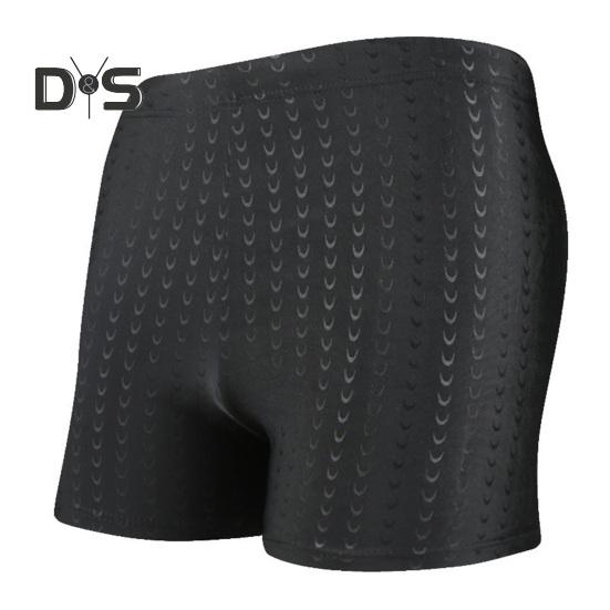 Dehnbare Badehose für Herren, schnelltrocknend, Strandshorts mit Kordelzug in der Taille, Tauch-Boxershorts zum Schwimmen, Surfen, Wassersport XXXXL schwarz von Joom DACH