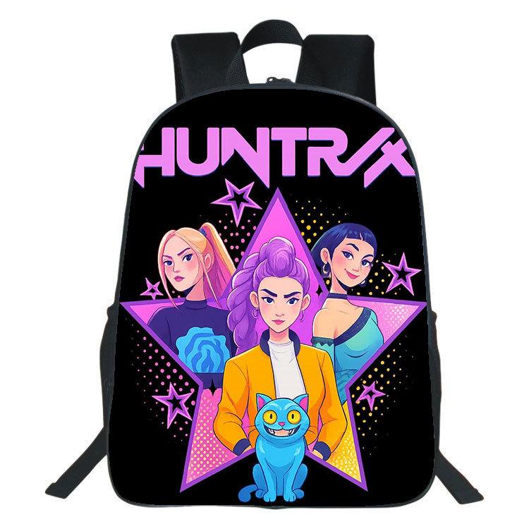 Demon Hunters Studenten- & Kinder 40CM Rucksack - KPop Jägerin Doppel-Schultertasche 40cm von Joom DACH