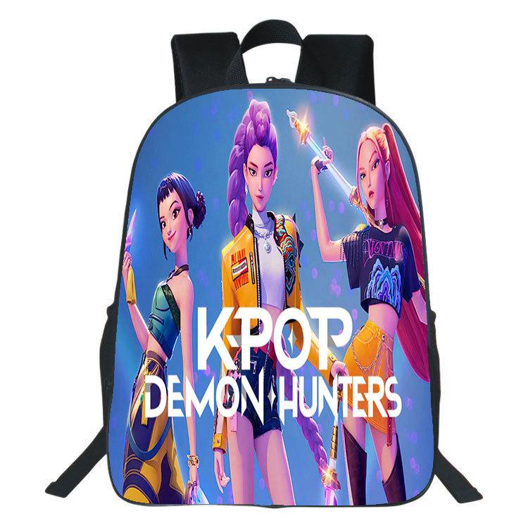 Demon Hunters Studenten- & Kinder 40CM Rucksack - KPop Jägerin Doppel-Schultertasche 40cm von Joom DACH