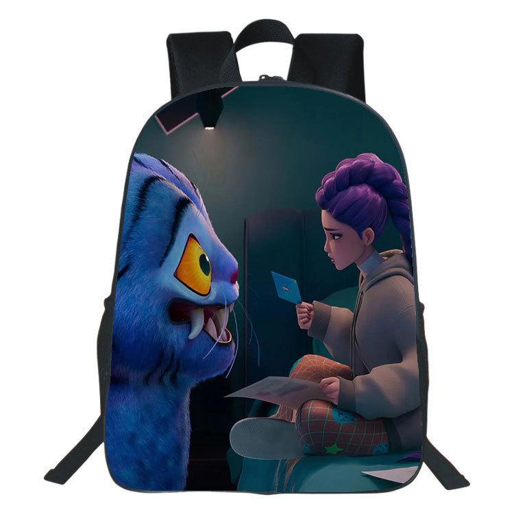 Demon Hunters Studenten- & Kinder 40CM Rucksack - KPop Jägerin Doppel-Schultertasche 40cm von Joom DACH