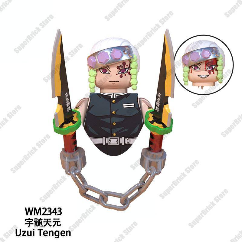Demon Slayer Mini-Actionfiguren Heiße Anime-Puppen Bausteine Kamado Tanjirou Kibutsuji Muzan Bausteine Modell Spielzeug Kinder Geschenkset von Joom DACH
