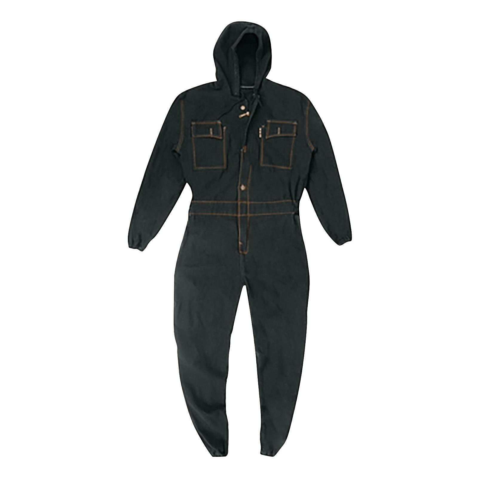 Denim-Arbeitskleidung, atmungsaktiver Anzug, Arbeitskleidung für Männer und Frauen, Schweißen, Malen XL blau von Joom DACH