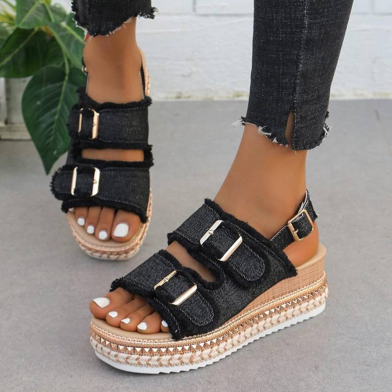 Denim Slipper Damenschuhe Rutschfeste Bequeme Sommer Hausschuhe Slides Outdoor Strand Freizeitschuhe Damen Sandalen High Heels 36 schwarz Denim Slipper Damenschuhe Rutschfeste Bequeme Sommer Hausschuhe Slides Outdoor Strand Freizeitschuhe Damen Sandalen High Heels 36 schwarz von Joom DACH