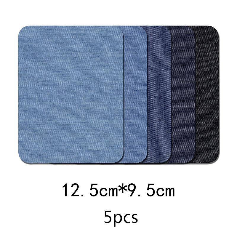 Denim Stücke DIY Bügeln Ellenbogen Flicken Reparatur Hosen Kleidung Flicken Jeans DIY Kleidung Nähen Stoff Rechteckig Oval Klebeflicken Aufkleber von Joom DACH