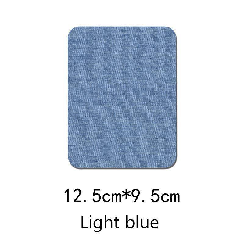 Denim Stücke DIY Bügeln Ellenbogen Flicken Reparatur Hosen Kleidung Flicken Jeans DIY Kleidung Nähen Stoff Rechteckig Oval Klebeflicken Aufkleber von Joom DACH