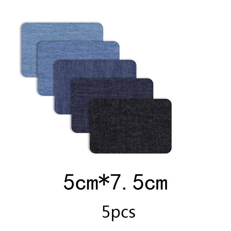 Denim Stücke DIY Bügeln Ellenbogen Flicken Reparatur Hosen Kleidung Flicken Jeans DIY Kleidung Nähen Stoff Rechteckig Oval Klebeflicken Aufkleber von Joom DACH