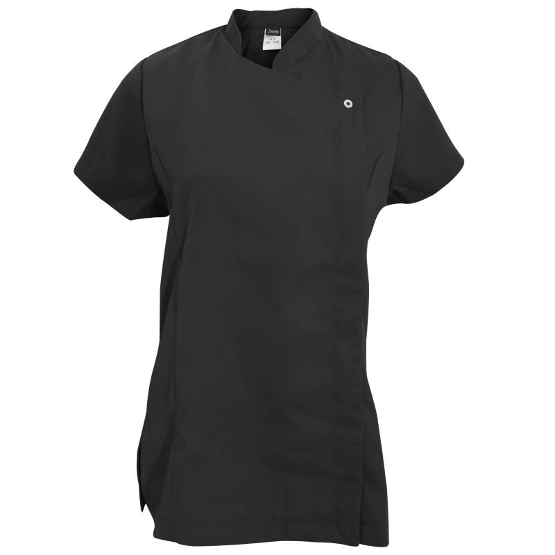 Dennys Damen/Damen asymmetrische Beauty-Tunika mit Reißverschluss (2er-Pack) 12 schwarz von Joom DACH