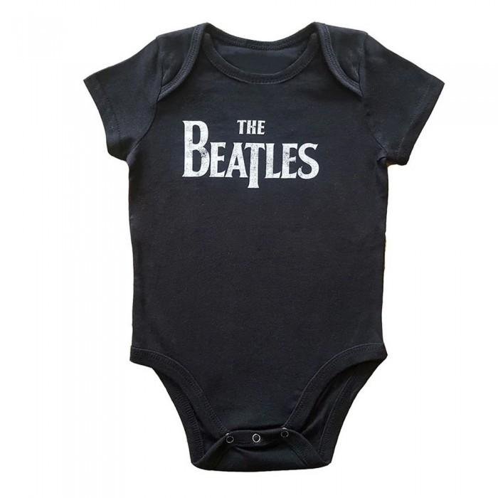 Der Beatles Baby Drop T Logo Strampler 12 Months schwarz von Joom DACH