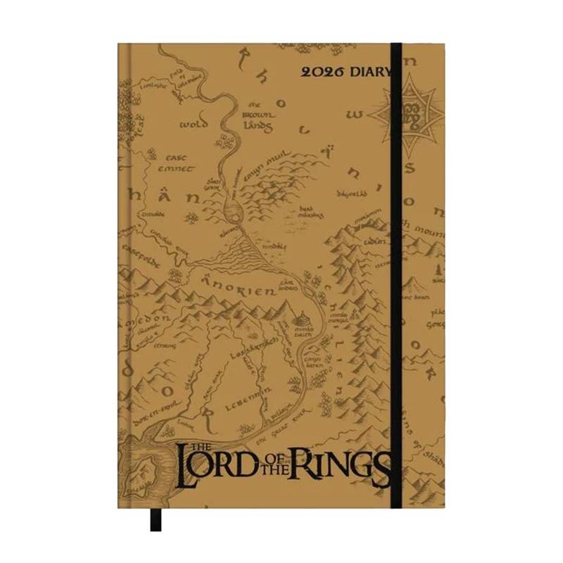Der Herr der Ringe 2026 A5 Tagebuch One Size braun von Joom DACH