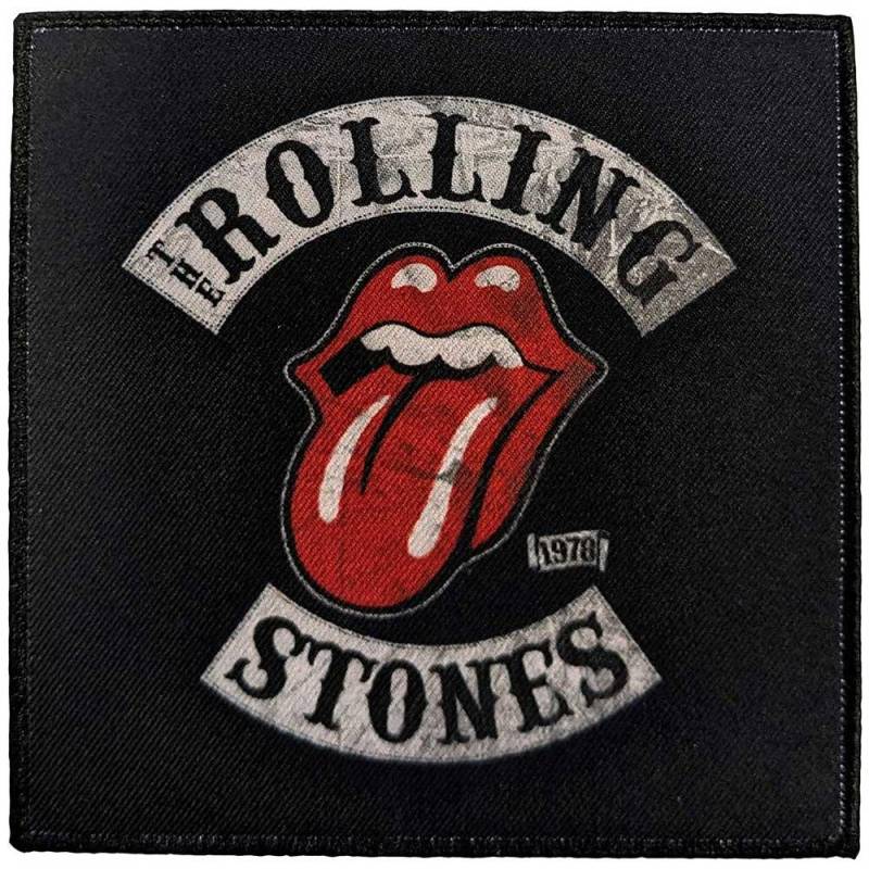 The Rolling Stones Tour '78 Logo Aufnäher One Size rot/schwarz von Joom DACH