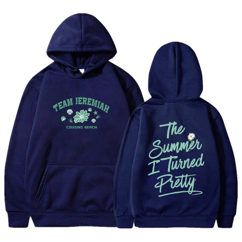 Der Sommer, in dem ich hübsch wurde 2023 Cousins ​​Beach Merch Team Jeremiah Conrad Hoodie Langarm Sweatshirts Männer Frauen Kleidung M navy blau von Joom DACH