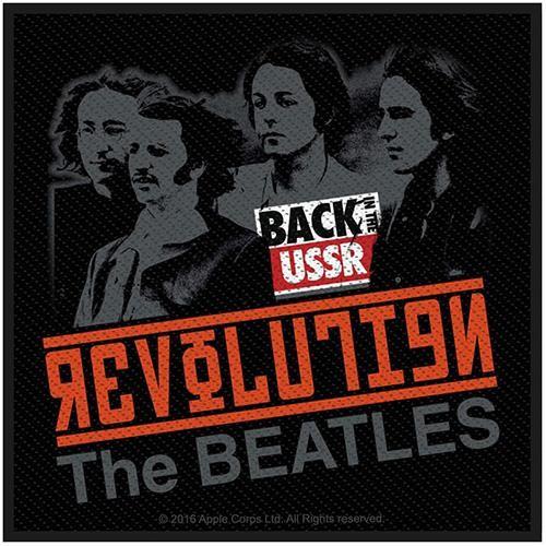 Der gewebte Aufnäher „The Beatles Revolution“. One Size schwarz von Joom DACH