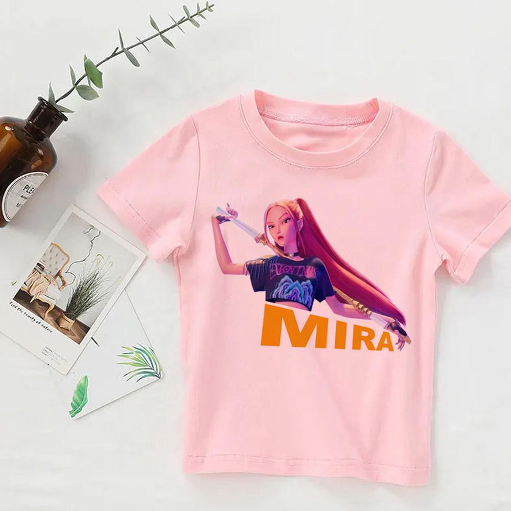Derpy Tiger Kpop Demon Hunters Shirt für Kinder Baby Mädchen Junge T-Shirt Niedlich Tiger Cartoon Kleidung 2025 Heißer Filmdruck Weich 140 von Joom DACH